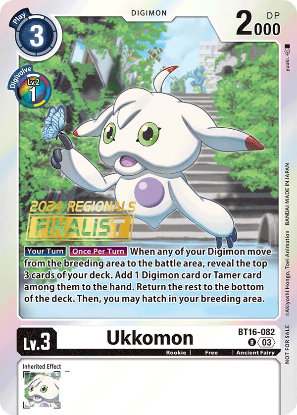 Ukkomon [BT16-082] (2024 Regionals Finalist) [Beginning Observer] | Devastation Store