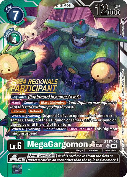 MegaGargomon ACE [ST17-08] (2024 Regionals Participant) [Starter Deck: Double Typhoon Advanced Deck Set] | Devastation Store