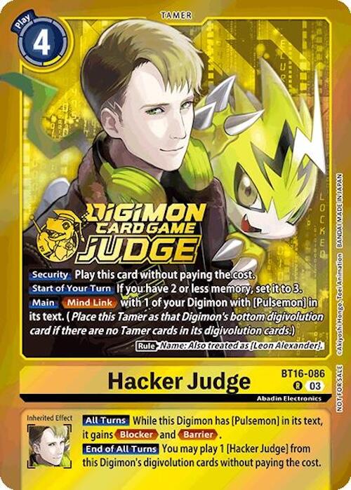 Hacker Judge [BT16-086] (Judge Pack 6) [Beginning Observer] | Devastation Store