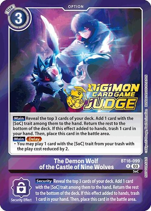 The Demon Wolf of the Castle of Nine Wolves [BT16-099] (Judge Pack 6) [Beginning Observer] | Devastation Store