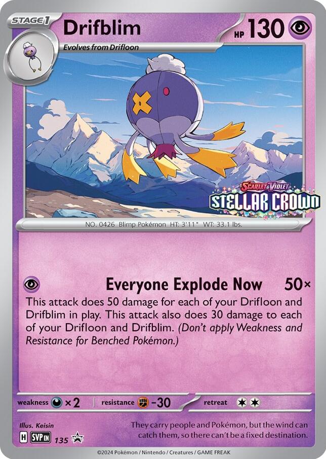 Drifblim (SVP135) [Scarlet & Violet: Black Star Promos] | Devastation Store