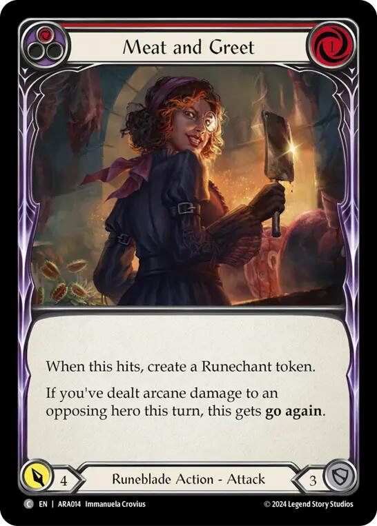 Meat and Greet (Red) [ARA014] (Rosetta Aurora Blitz Deck) | Devastation Store