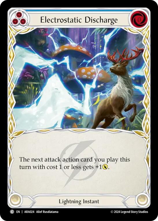 Electrostatic Discharge (Blue) [ARA024] (Rosetta Aurora Blitz Deck) | Devastation Store
