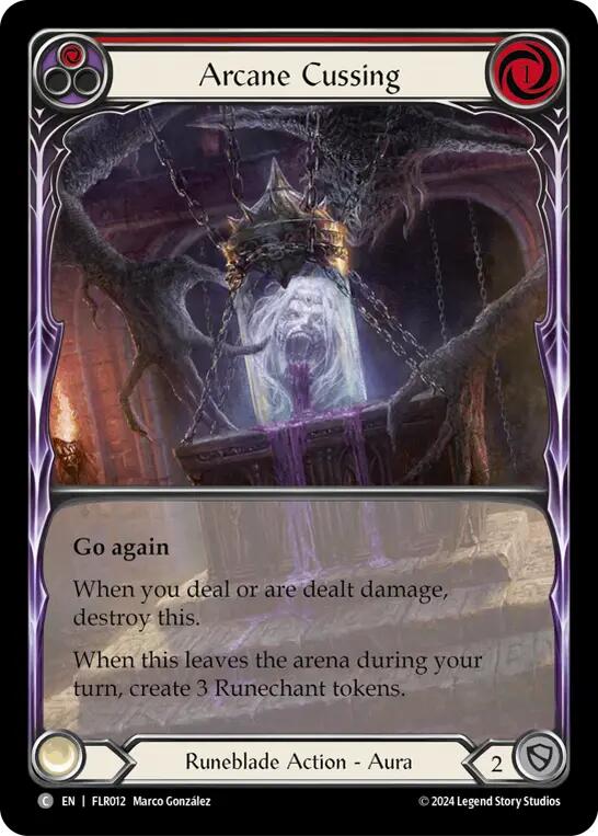 Arcane Cussing (Red) [FLR012] (Rosetta Florian Blitz Deck) | Devastation Store