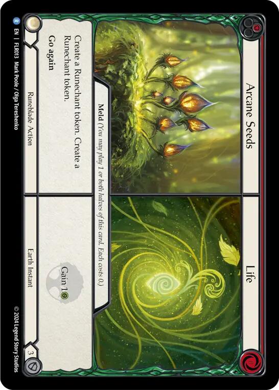 Arcane Seeds <> Life [FLR013] (Rosetta Florian Blitz Deck) | Devastation Store