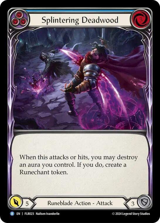 Splintering Deadwood (Blue) [FLR023] (Rosetta Florian Blitz Deck) | Devastation Store