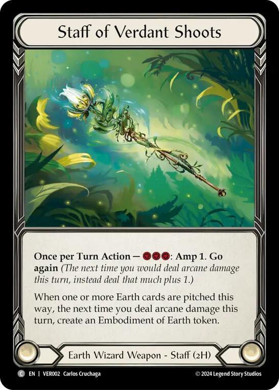 Staff of Verdant Shoots [VER002] (Rosetta Verdance Blitz Deck) | Devastation Store