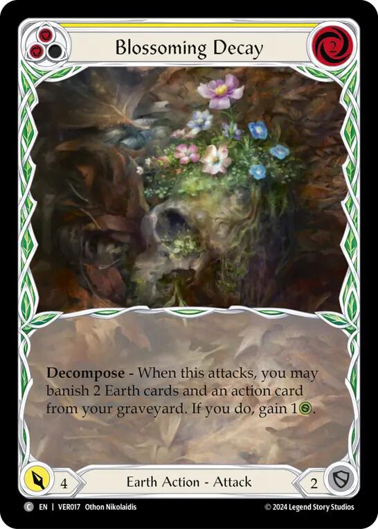 Blossoming Decay (Yellow) [VER017] (Rosetta Verdance Blitz Deck) | Devastation Store
