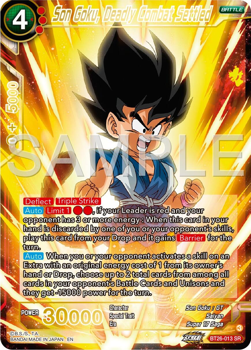 Son Goku, Deadly Combat Settled (BT26-013) [Ultimate Advent] | Devastation Store