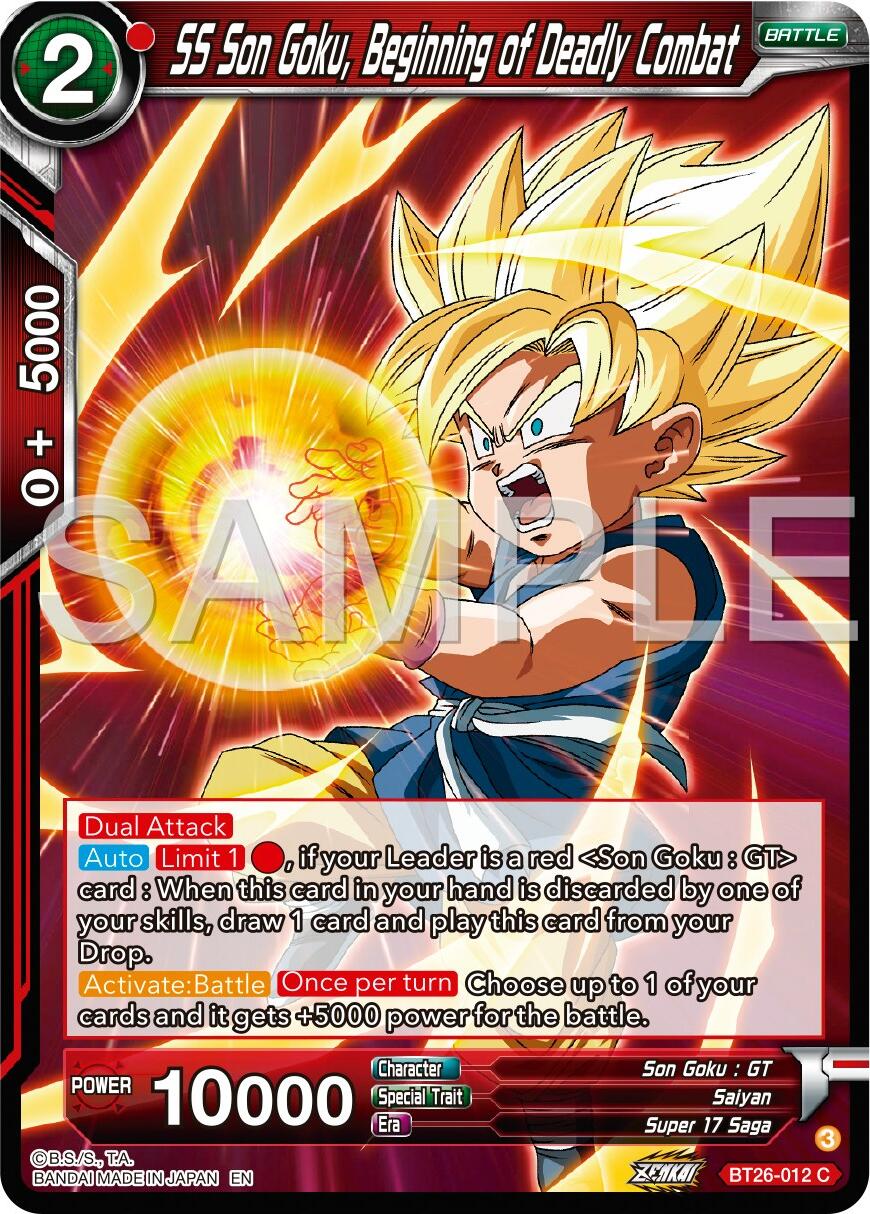 SS Son Goku, Begining of Deadly Combat (BT26-012) [Ultimate Advent] | Devastation Store