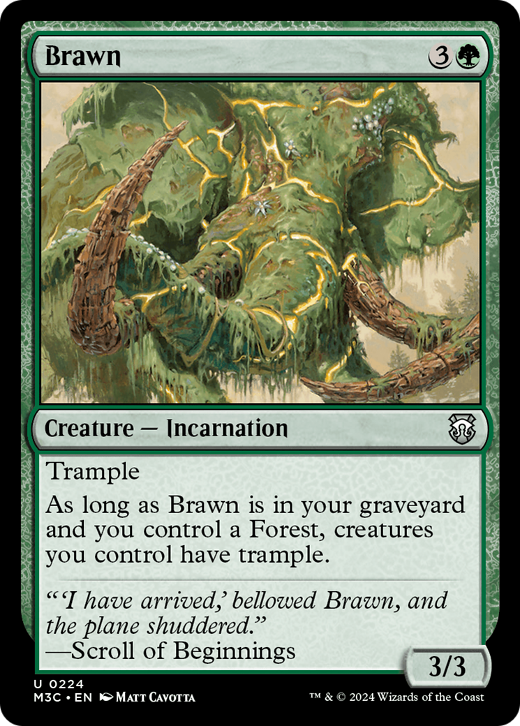 Brawn (Ripple Foil) [Modern Horizons 3 Commander] | Devastation Store