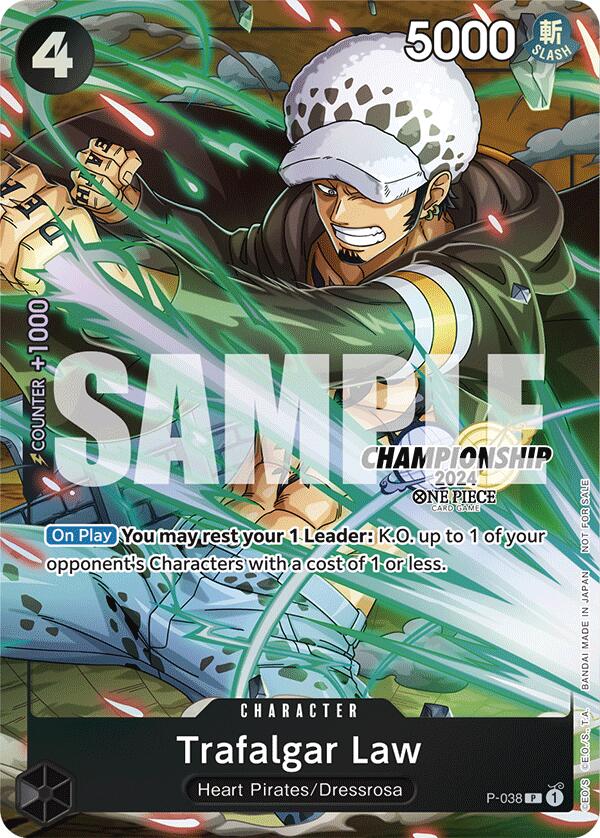 Trafalgar Law (P-038) (CS 2024 Event Pack Finalist) [One Piece Promotion Cards] | Devastation Store