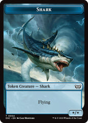 Shark // Copy Double-Sided Token [Duskmourn: House of Horror Commander Tokens] | Devastation Store