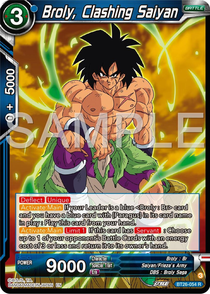 Broly, Clashing Saiyan (BT26-054) [Ultimate Advent] | Devastation Store