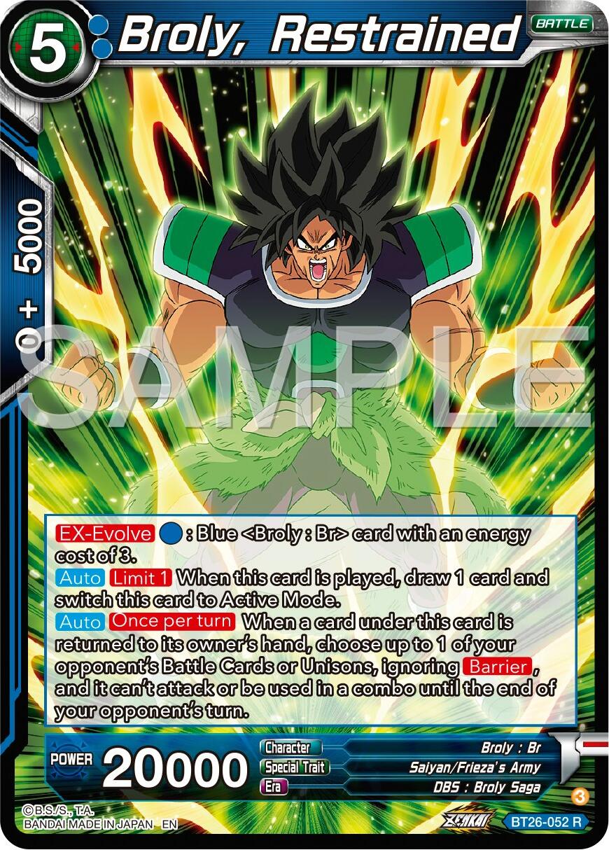 Broly, Restrained (BT26-052) [Ultimate Advent] | Devastation Store