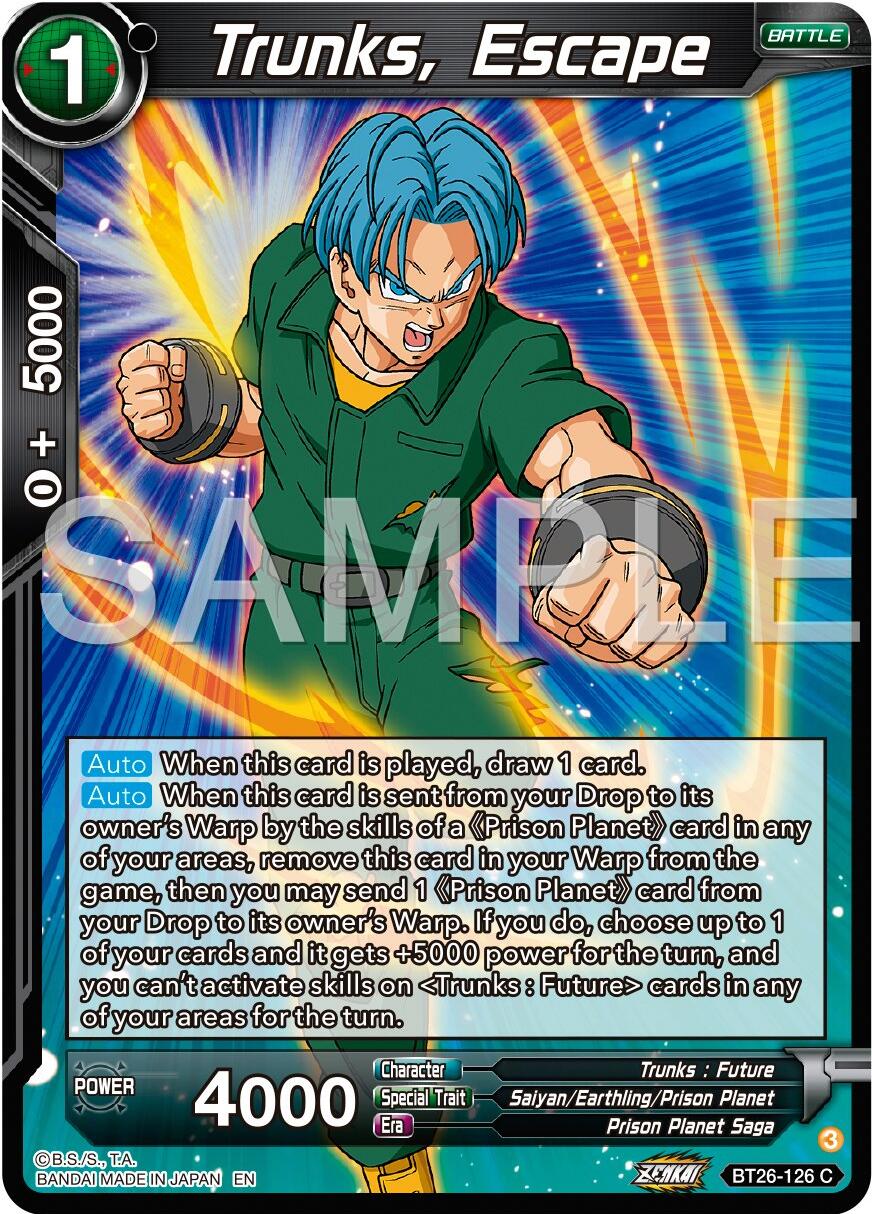 Trunks, Escape (BT26-126) [Ultimate Advent] | Devastation Store