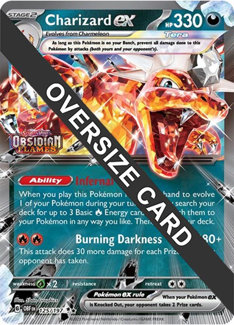 Charizard ex (125/197 - Jumbo Card) [Scarlet & Violet: Obsidian Flames] | Devastation Store