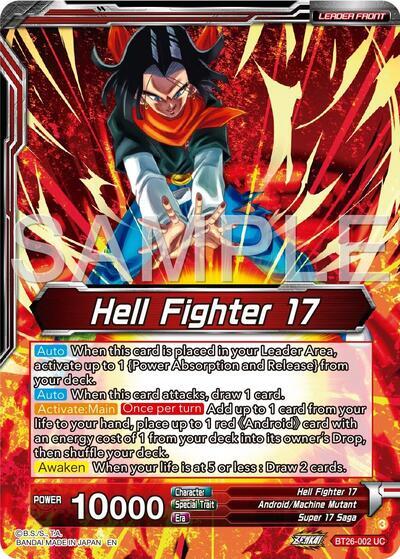 Hell Fighter 17 // Super 17, Anti-Saiyan Killing Machine (Alternate Art) (BT26-002) [Ultimate Advent] | Devastation Store