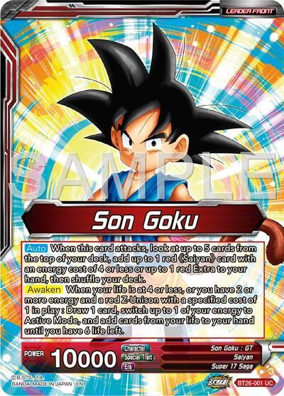 Son Goku // Son Goku & Android 18, Unexpected Tag Team (Alternate Art) (BT26-001) [Ultimate Advent] | Devastation Store