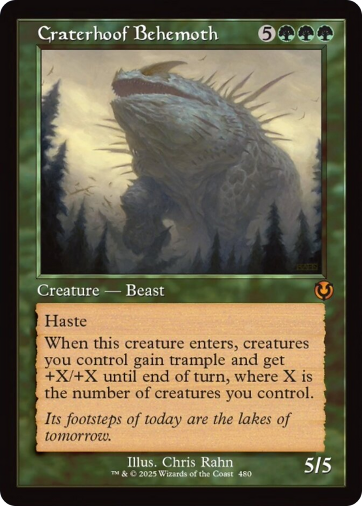 Craterhoof Behemoth (Retro Frame) [Innistrad Remastered] | Devastation Store