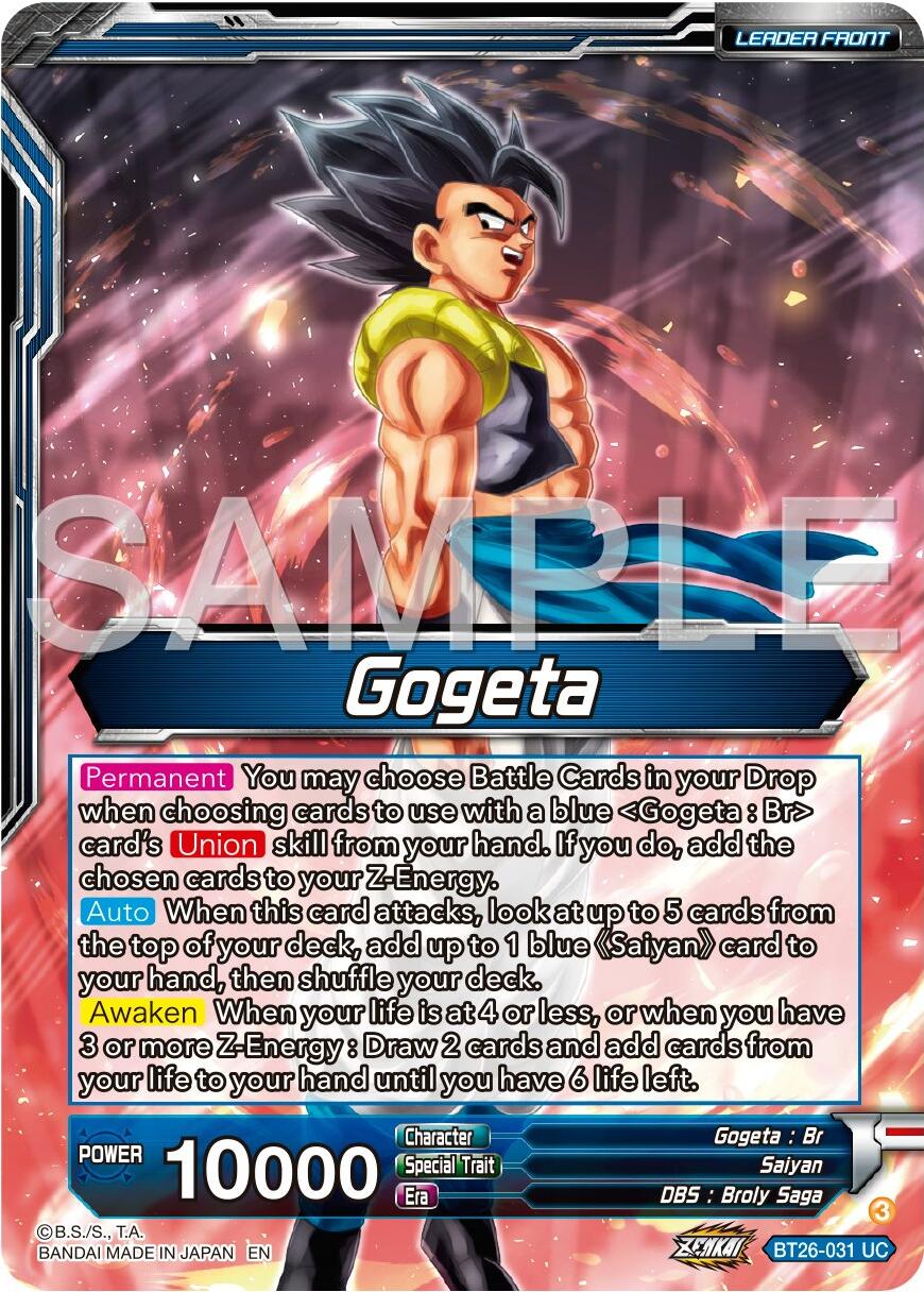 Gogeta // SSB Gogeta, Mighty Fusion Warrior (BT26-031) [Ultimate Advent Prerelease Promos] | Devastation Store