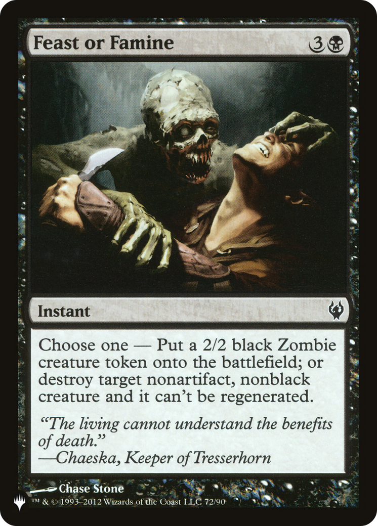 Feast or Famine [The List Reprints] | Devastation Store