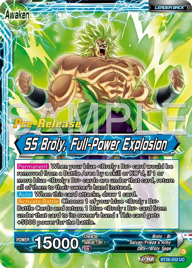 Broly // SS Broly, Full-Power Explosion (BT26-032) [Ultimate Advent Prerelease Promos] | Devastation Store