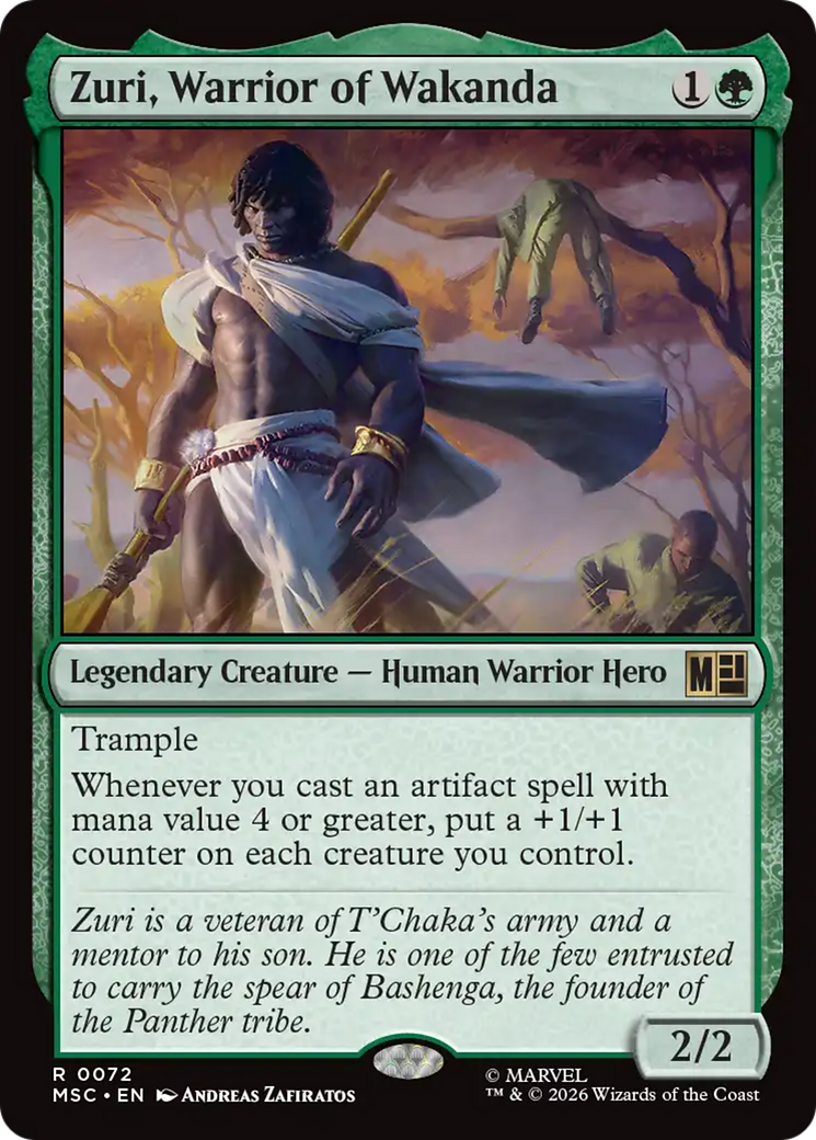 Zuri, Warrior of Wakanda (Surge Foil) [Marvel Super Heroes Commander] | Devastation Store