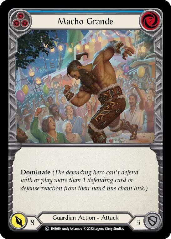 Macho Grande (Blue) [1HB019] (History Pack 1 Bravo Blitz Deck) | Devastation Store