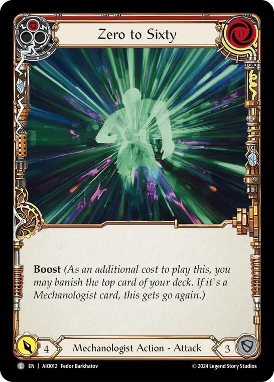 Zero to Sixty (Red) [AIO012] (Armory Deck: Dash) | Devastation Store