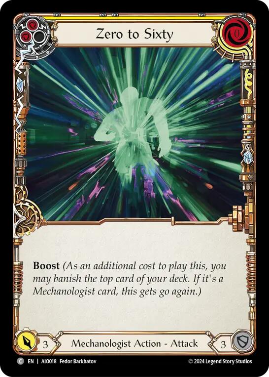 Zero to Sixty (Yellow) [AIO018] (Armory Deck: Dash) | Devastation Store