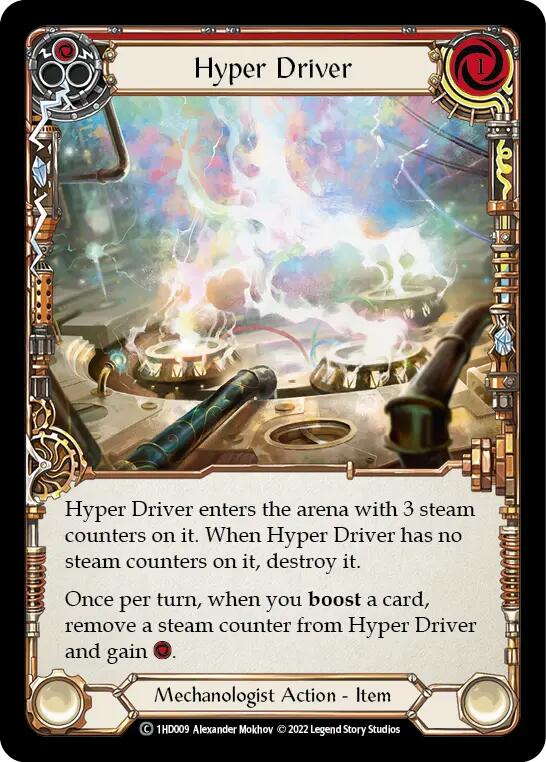 Hyper Driver (Red) [1HD009] (History Pack 1 Dash Blitz Deck) | Devastation Store