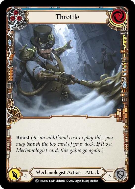 Throttle (Blue) [1HD025] (History Pack 1 Dash Blitz Deck) | Devastation Store