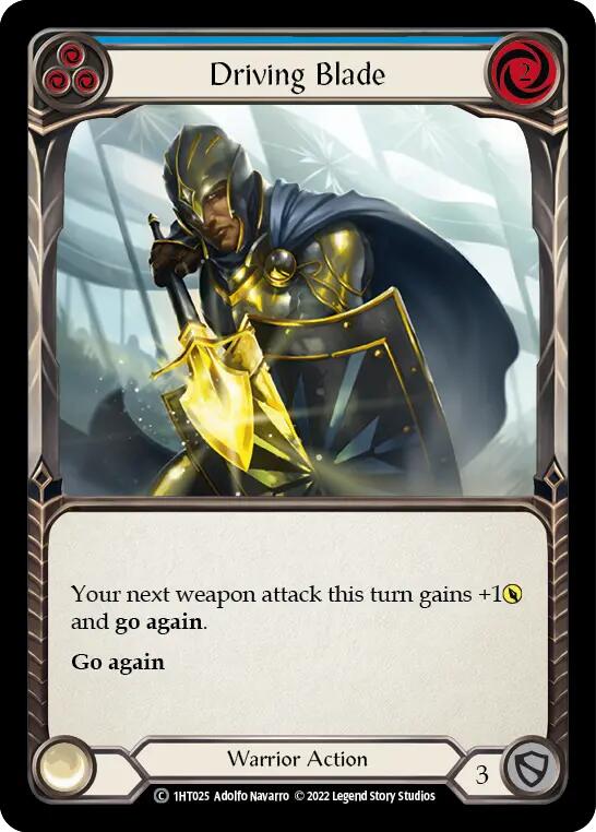 Driving Blade (Blue) [1HT025] (History Pack 1 Dorinthea Blitz Deck) | Devastation Store