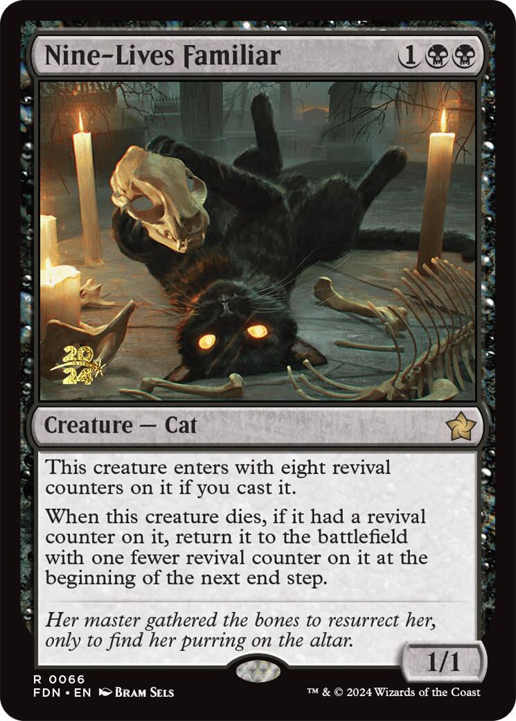 Nine-Lives Familiar [Foundations Prerelease Promos] | Devastation Store