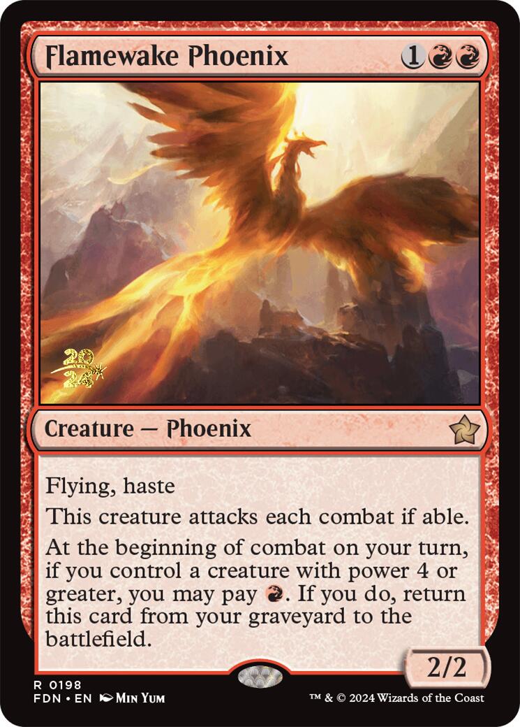 Flamewake Phoenix [Foundations Prerelease Promos] | Devastation Store