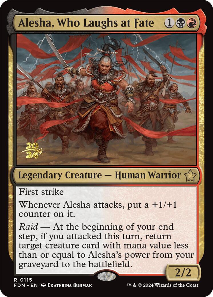 Alesha, Who Laughs at Fate [Foundations Prerelease Promos] | Devastation Store