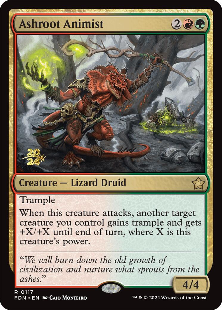 Ashroot Animist [Foundations Prerelease Promos] | Devastation Store