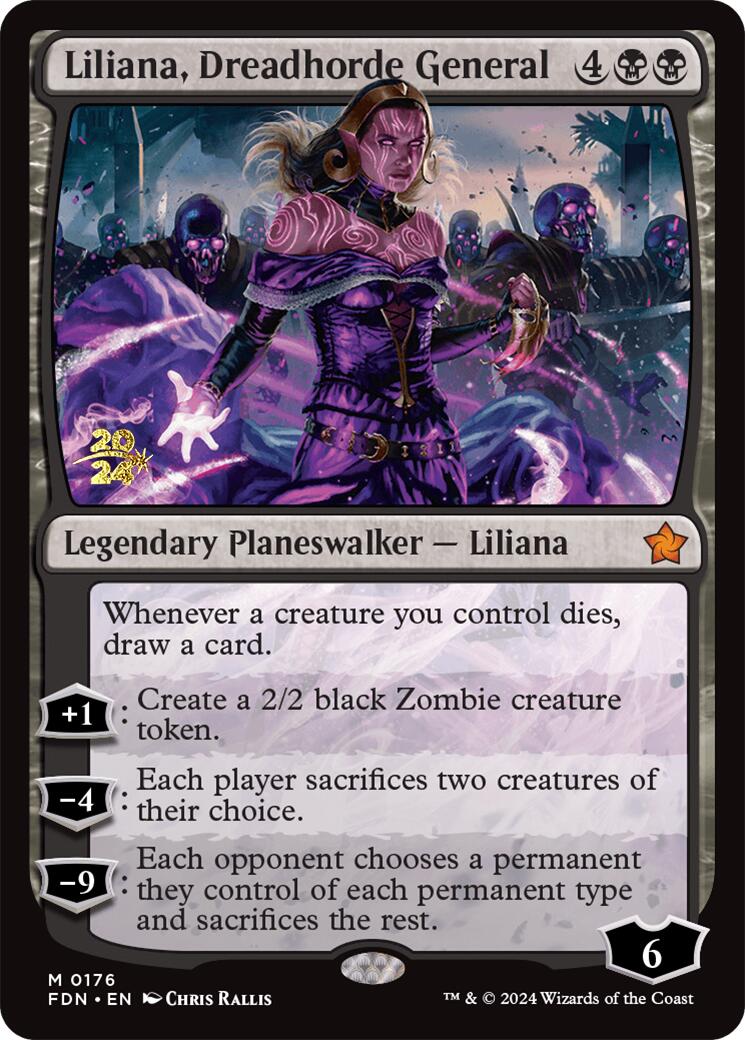 Liliana, Dreadhorde General [Foundations Prerelease Promos] | Devastation Store