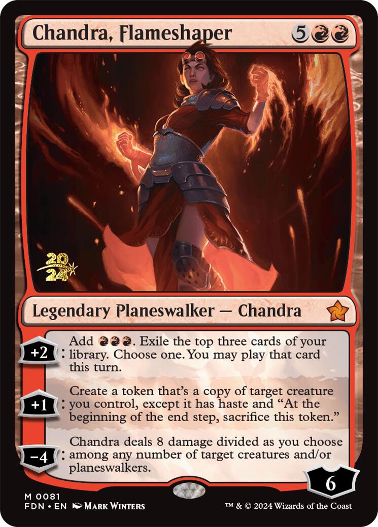 Chandra, Flameshaper [Foundations Prerelease Promos] | Devastation Store