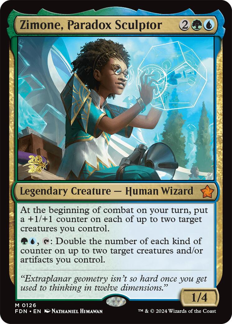 Zimone, Paradox Sculptor [Foundations Prerelease Promos] | Devastation Store