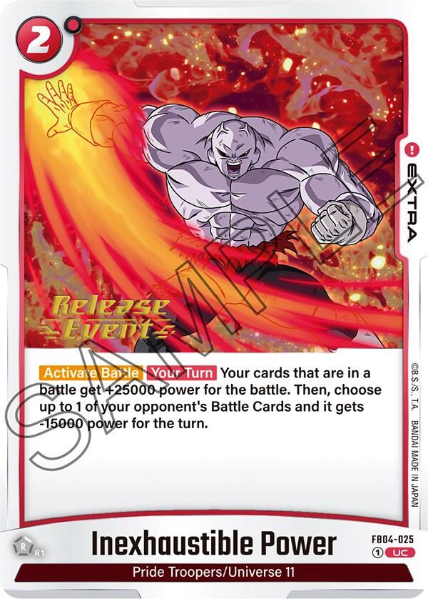 Inexhaustible Power [Ultra Limit Release Event Cards] | Devastation Store