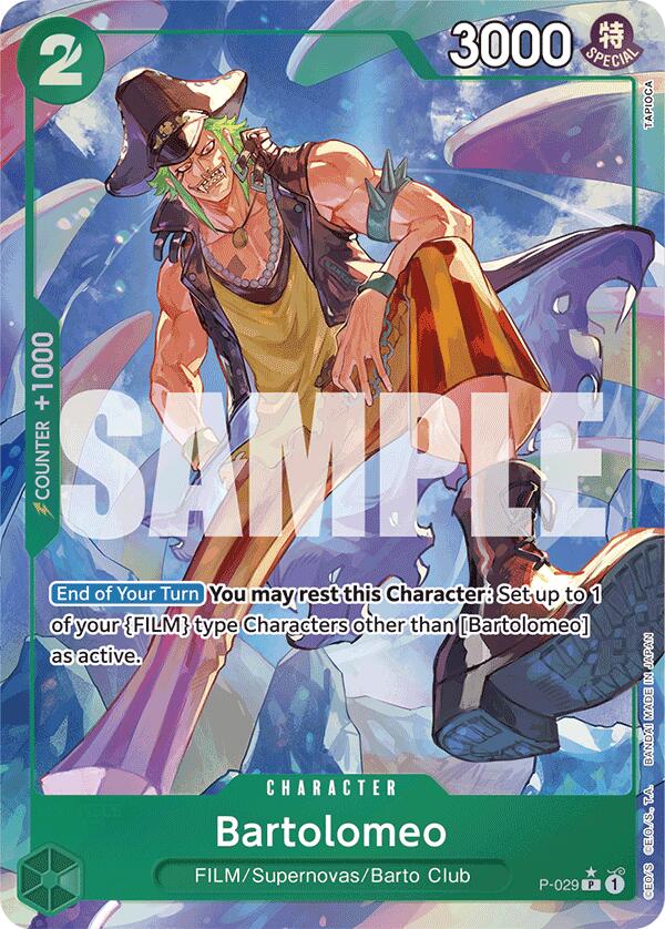 Bartolomeo (P-029) (Full Art) [Premium Booster -The Best-] | Devastation Store