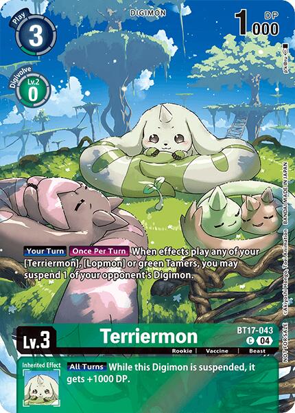 Terriermon [BT17-043] (Legend Pack 2024 Box Topper) [Chain of Liberation] | Devastation Store