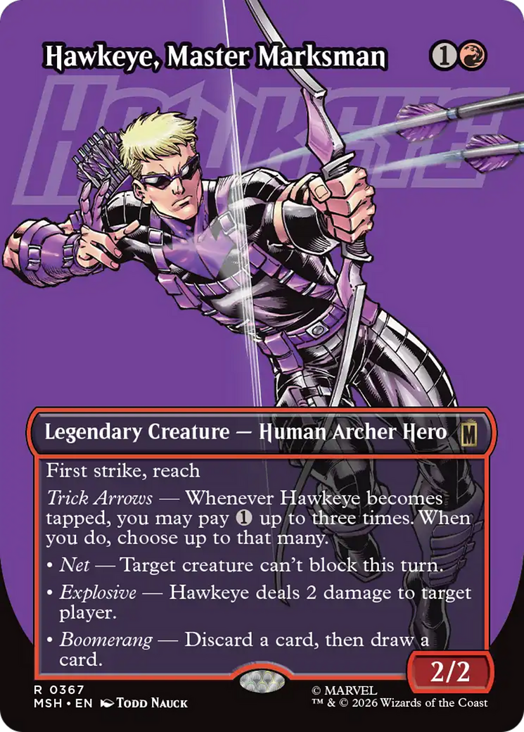 Hawkeye, Master Marksman (Borderless) [Marvel Super Heroes] | Devastation Store