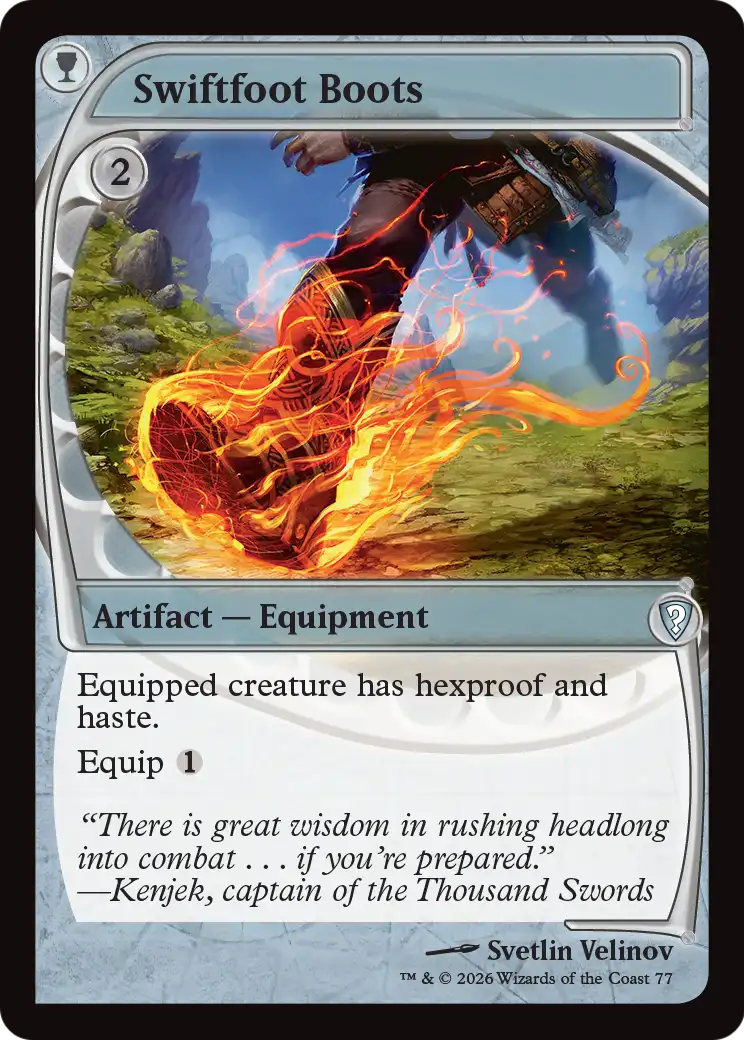 Swiftfoot Boots (Future Sight) [Mystery Booster: Commander Edition] | Devastation Store