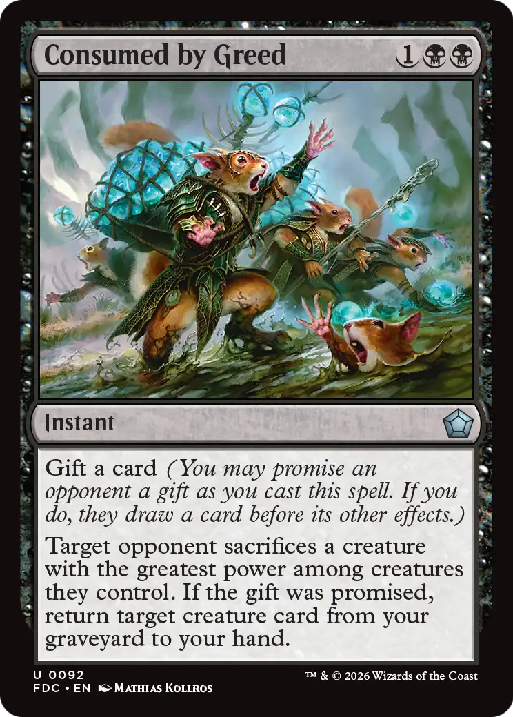 Consumed by Greed [Foundations Commander] | Devastation Store