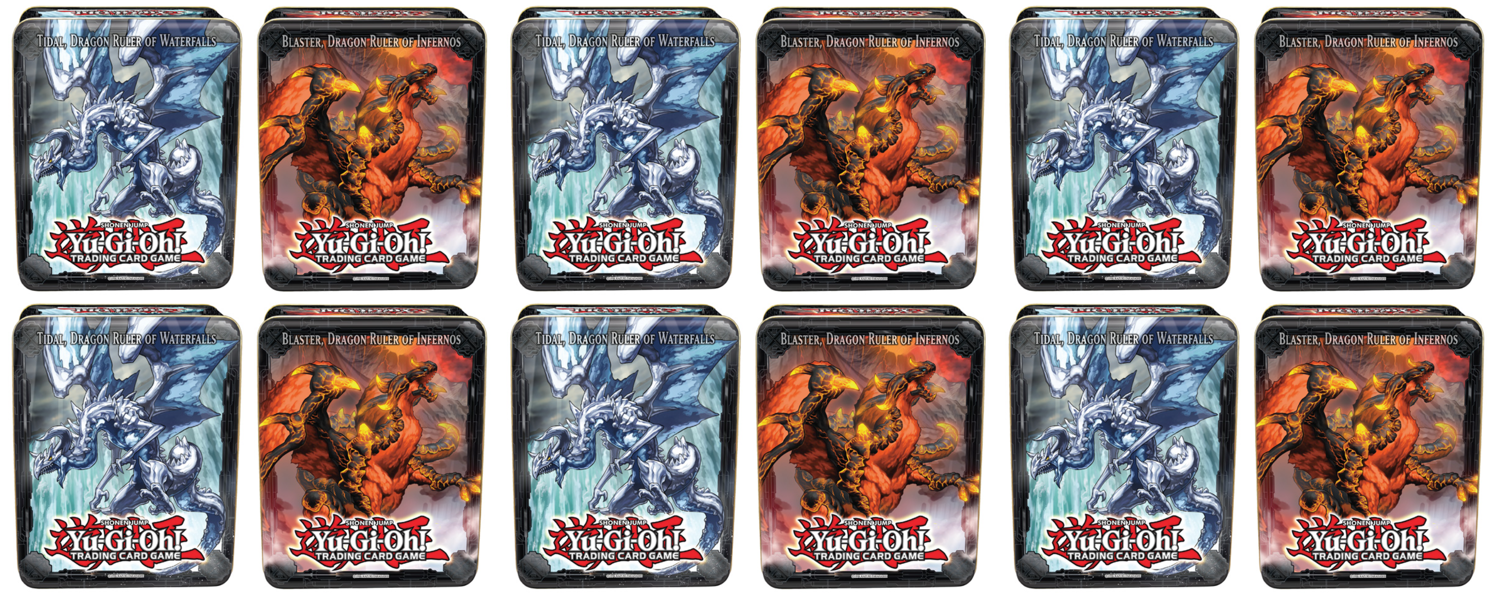 Collector's Tin Display (Blaster, Dragon Ruler of Infernos & Tidal, Dragon Ruler of Waterfalls) | Devastation Store