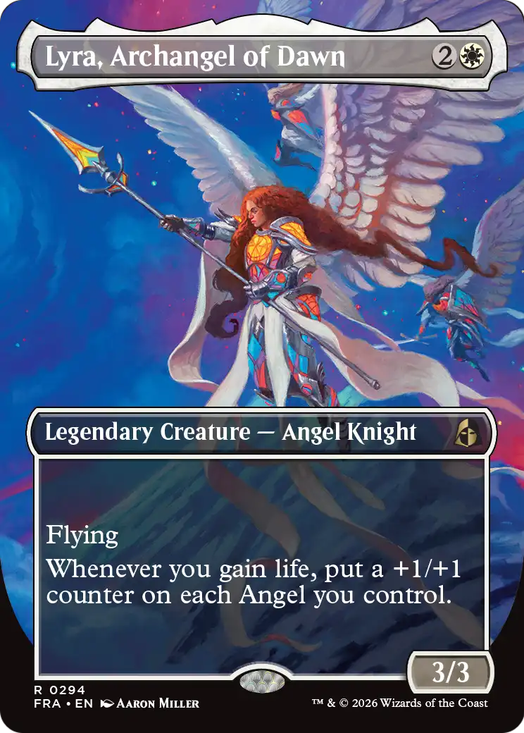 Lyra, Archangel of Dawn (Borderless) [Reality Fracture] | Devastation Store