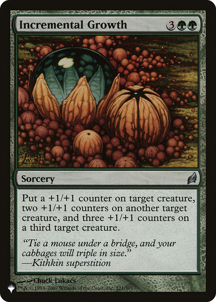 Incremental Growth [The List Reprints] | Devastation Store